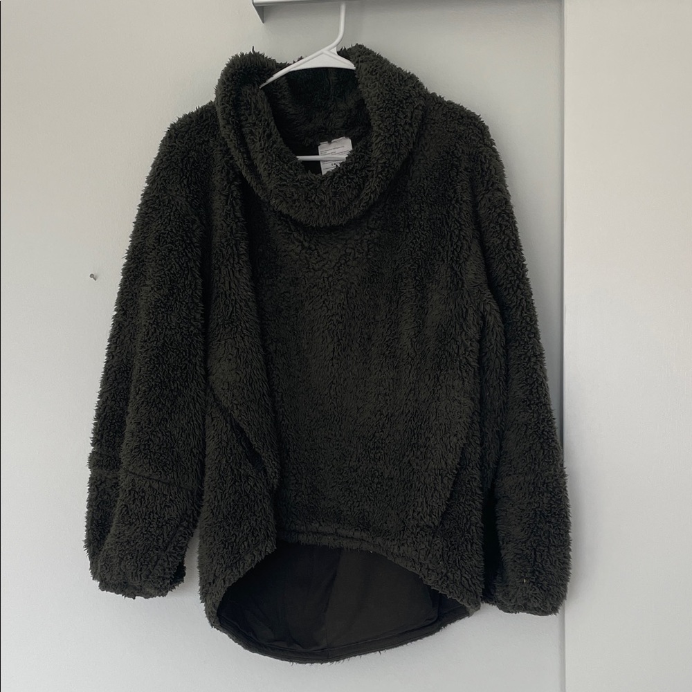 lululemon athletica Dark Green Cowl Neck Sweater